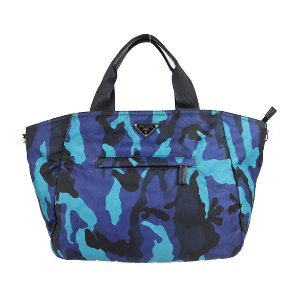 Prada Nylon Camouflage Bag Royal Blue - Picture 1 of 9
